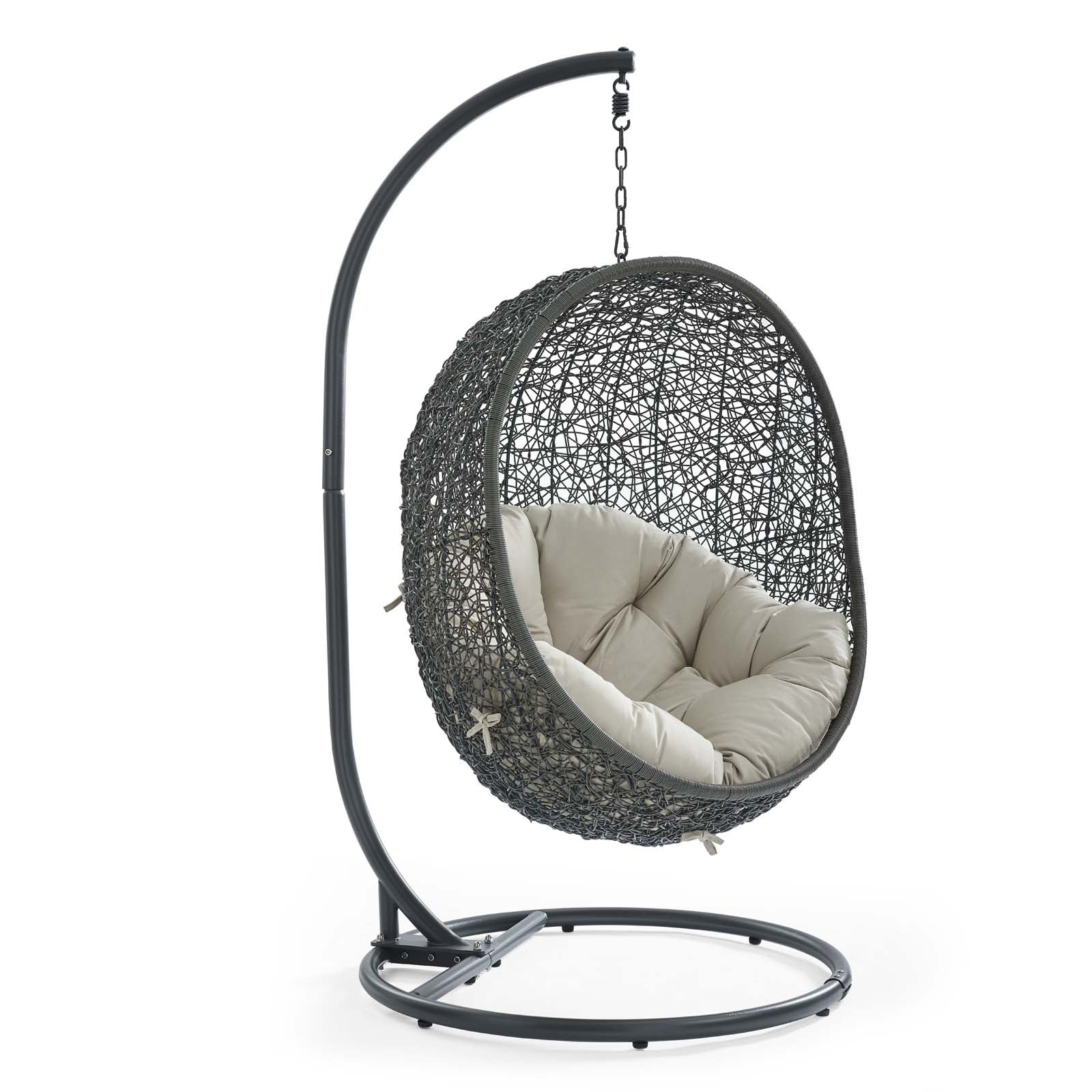 Hide Patio Swing Chair With Stand