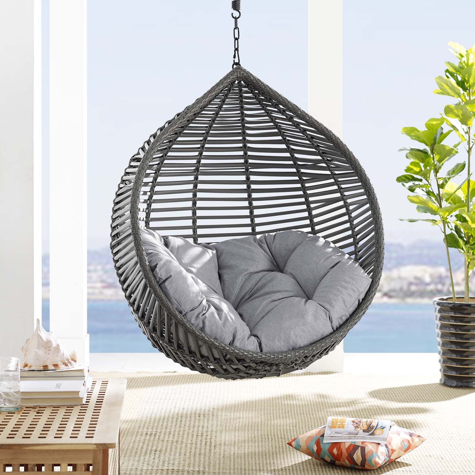 Garner Teardrop Patio Swing Chair Without Stand